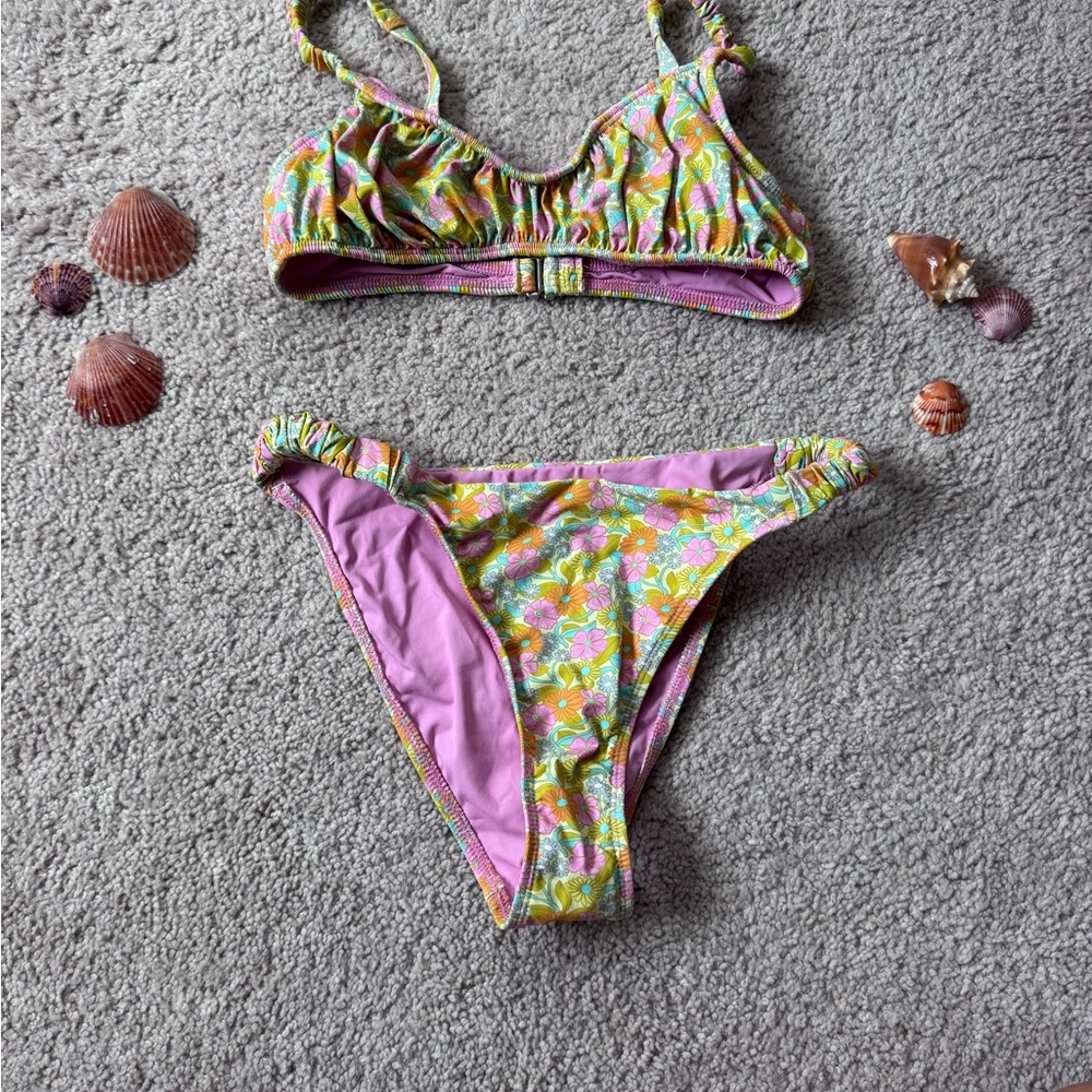 Dippin’ Daisy’s Colorful Floral Bikini Set